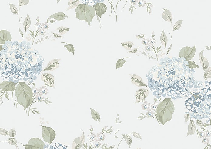Shabby Chic by Rachel Ashwell Belle Hydrangea (Blackout), Duck Egg - Roller Blind - Image 6
